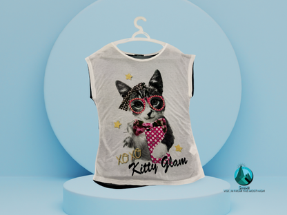 Feline Elegance: Kitty Tank Top Women