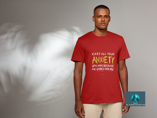 Cast All Your Anxiety On HIM | Half Sleeves | T-Shirt